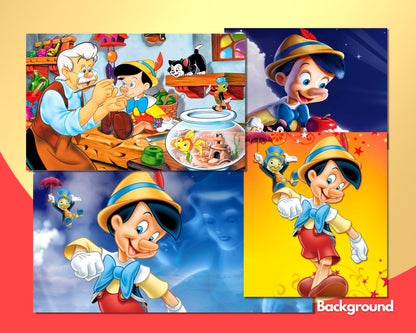 Pinocchio Clipart SVG, PNG bundle