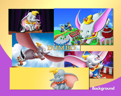 Dumbo PNG, SVG Clipart bundle