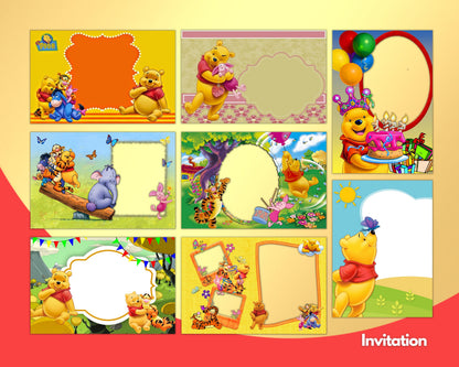 Winnie the Pooh Clipart PNG Bundle