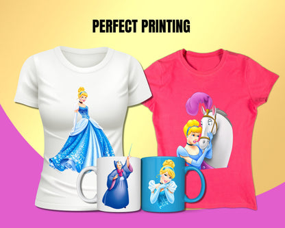 Cinderella disney Clipart PNG bundle