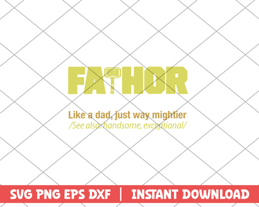 Fathor Noun like a Dad svg