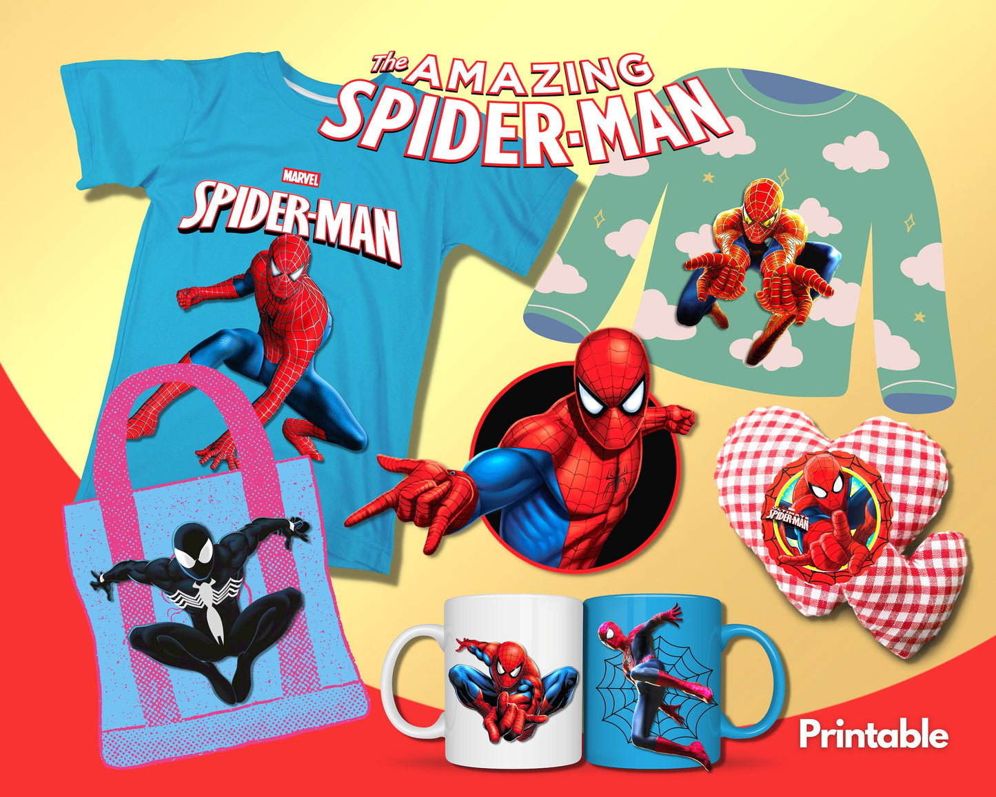 Spider-Man Clipart SVG, PNG bundle