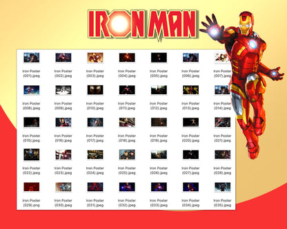 Ironman Clipart PNG bundle