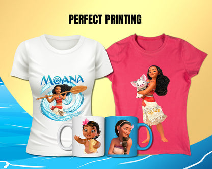 Disney Moana Clipart SVG, PNG bundle