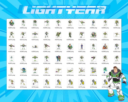 Lightyear Clipart SVG, PNG bundle