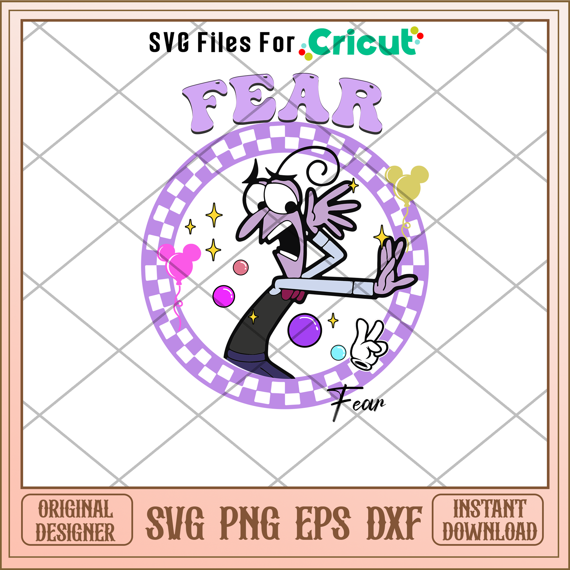 Fear Inside out 2 svg