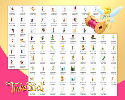 Tinkerbell Clipart PNG Bundle