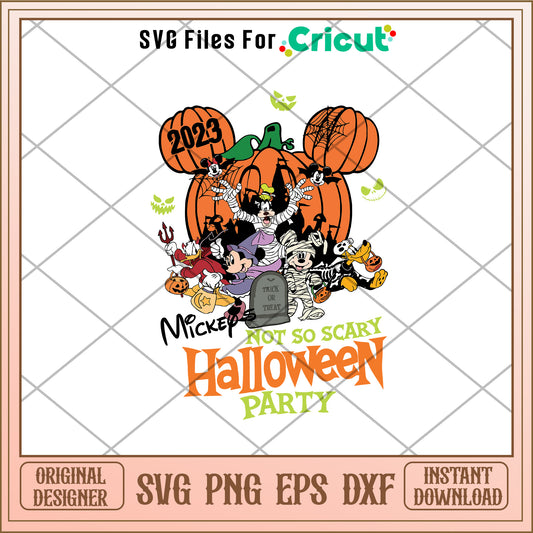 Mickey friends halloween party svg