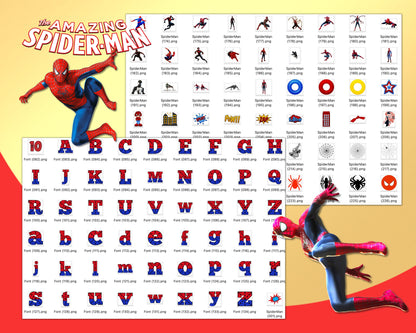 Spider-Man Clipart SVG, PNG bundle