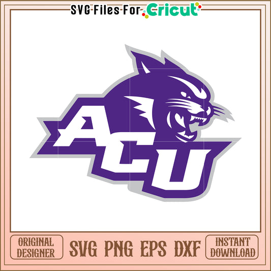 ACU Wildcats SVG Design for Cricut, Perfect for Custom Apparel Projects