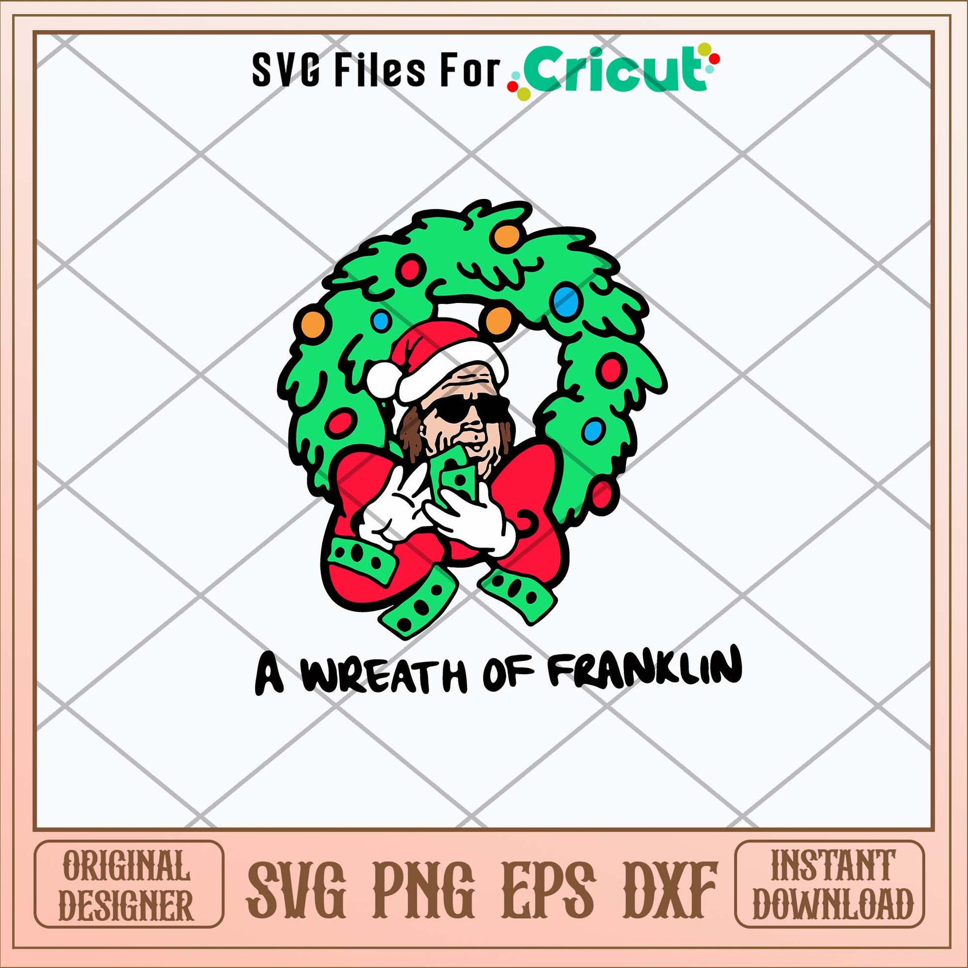 A Wreath Of Franklin Svg-Svgfilesforcricut