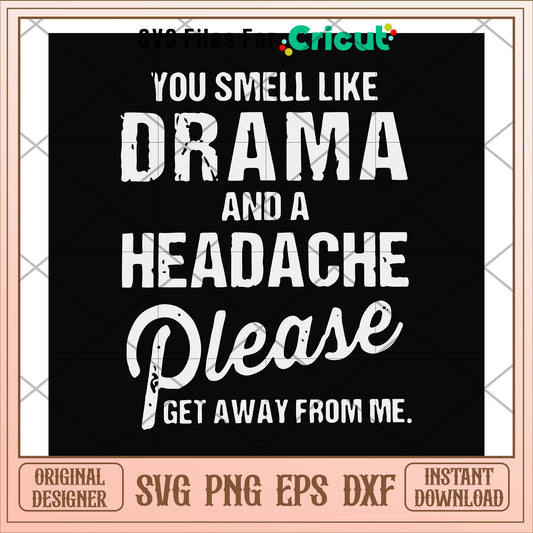 A headache please get away from me svg, headache svg, funny svg