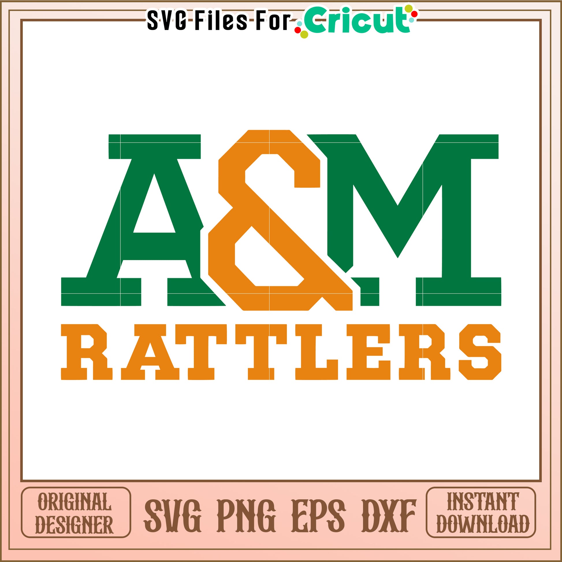 A and M Rattlers SVG File for Cricut, Perfect for DIY Projects and Crafts