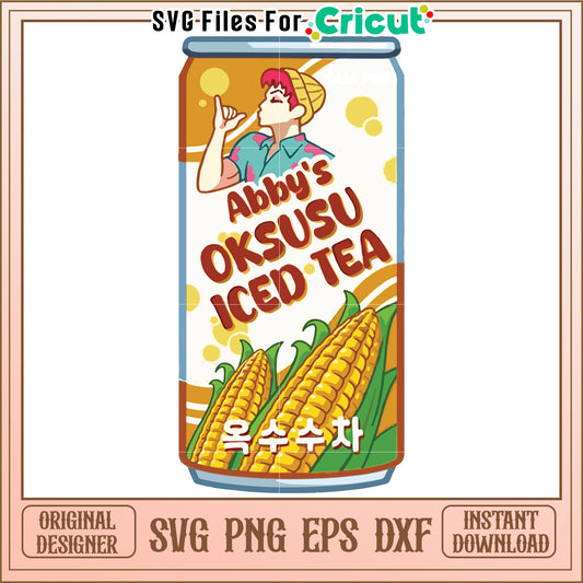 Abby oksusu iced tea tumbler svg, kpop band svg, kpop demon hunters svg