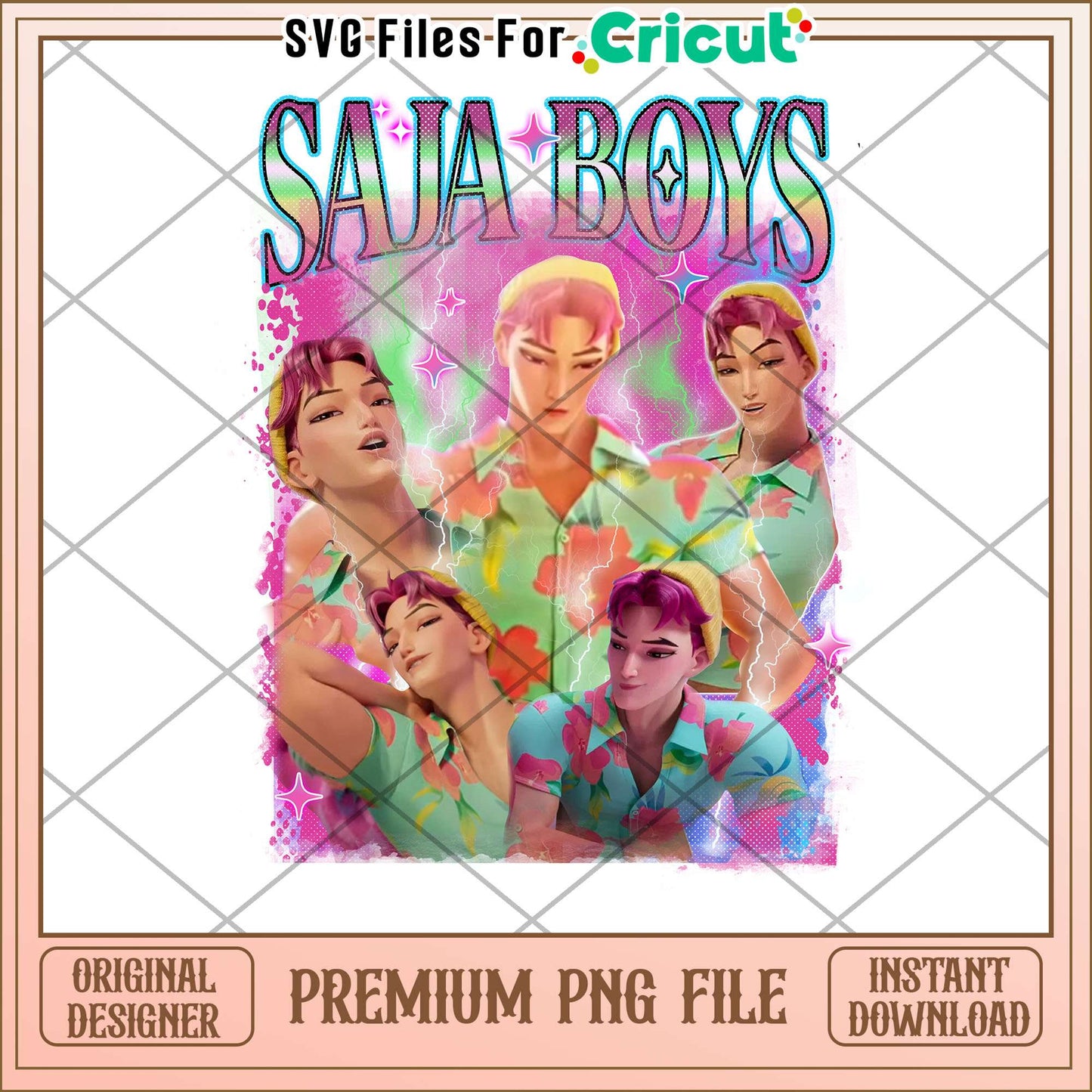 Abby saja boys png, bootleg style png, retro kpop aesthetic png