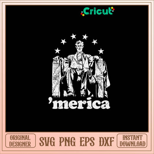 Abe Lincoln Political Merica Svg-Svgfilesforcricut