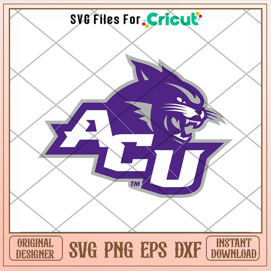 Abilene Christian Wildcats Logo Svg, Abilene Christian Wildcats Svg, NCAA Svg