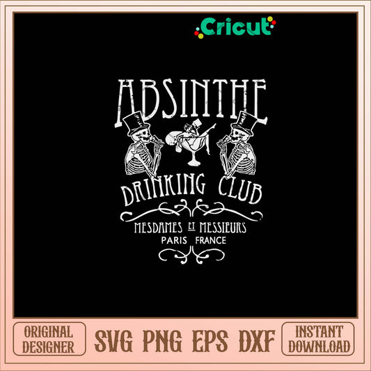 Absinthe Drinking Club Mug Svg-Svgfilesforcricut