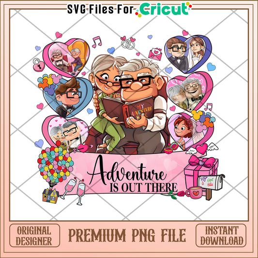 Adventure is Out There PNG File for Cricut Crafts