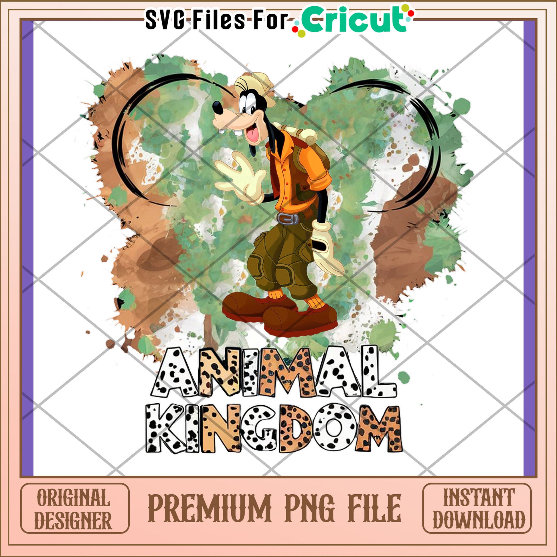 Adventurous Goofy Animal Kingdom PNG Design Download