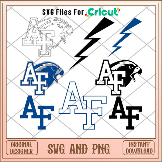 Air Force Falcons team sports svg bundle, Sport svg - Svgfileforcricut