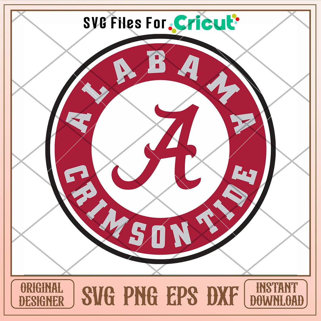 Alabama Crimson Tide Logo Svg, Alabama Crimson Tide Svg, NCAA Svg