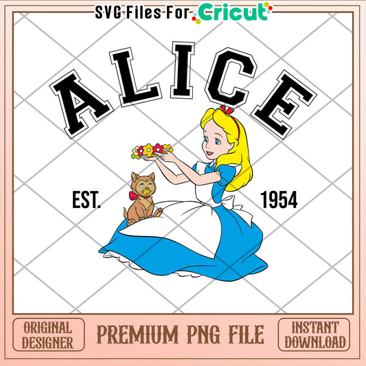 Alice in Wonderland PNG 1954 Design