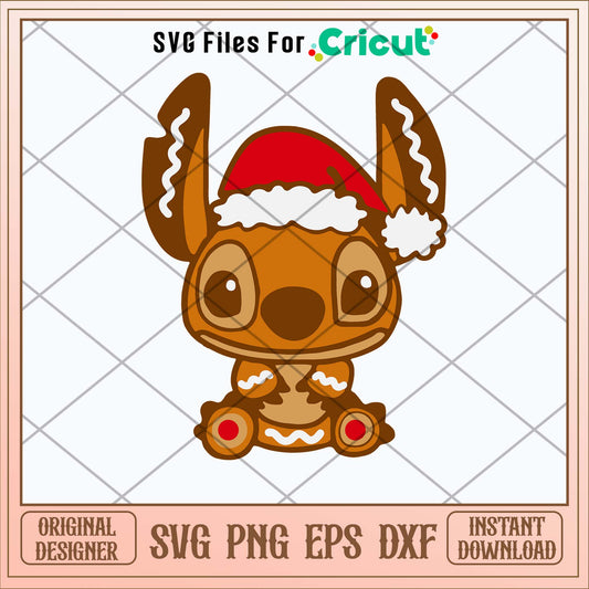 Alien Gingerbread Cookie Svg-Svgfilesforcricut