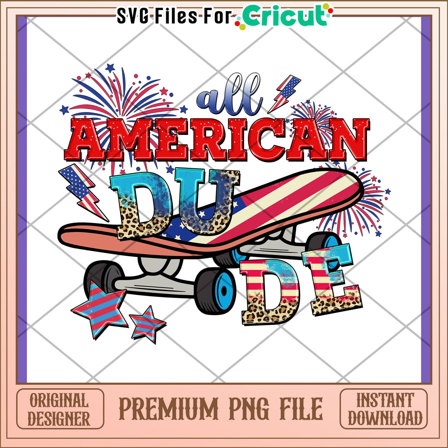 All American Dude PNG Design