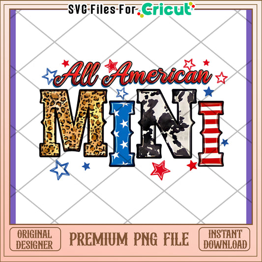 All American Mini PNG Design