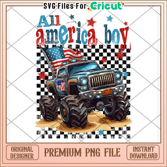 All american boy png, patriotic theme png, red white and blue png