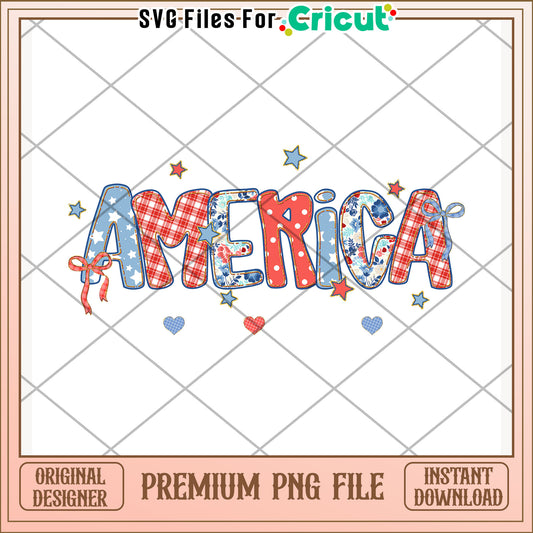 America beautiful design png, celebration vibes png, patriotic theme png