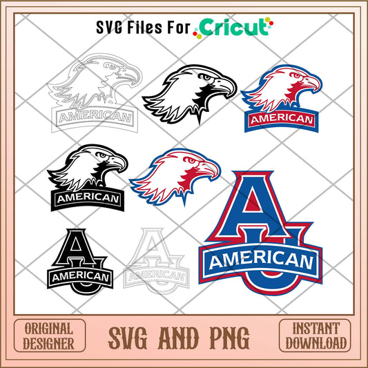 American Eagles  team sports svg bundle, Sport svg - Svgfileforcricut