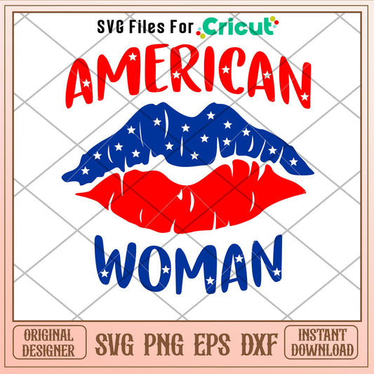 American Woman, American Woman Svg