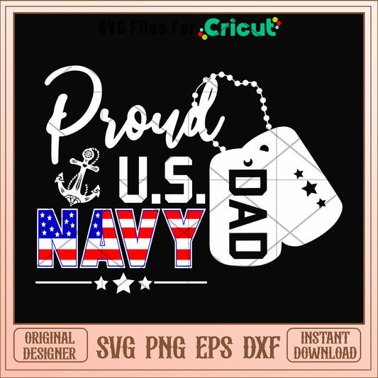 American flag proud dad U.S Navy svg, American flag svg, other svg