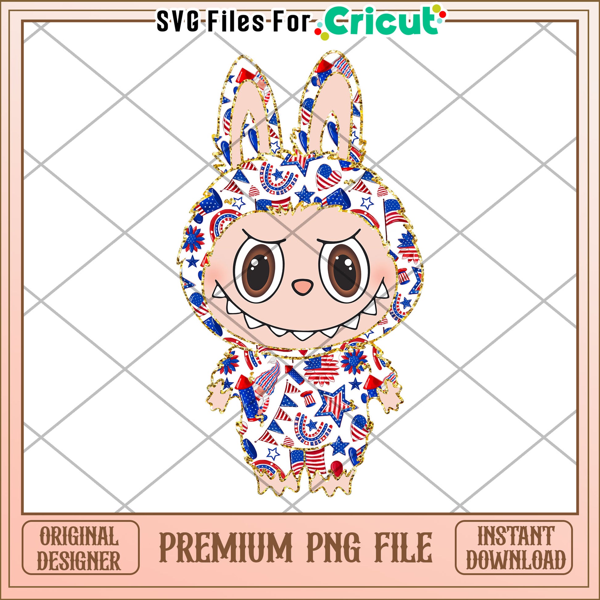 American design labubu png, labubu independence day png, have a seat labubu​ png