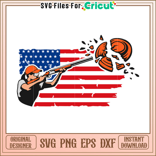 American girl skeet svg, skeet shooting svg, skeet meme svg