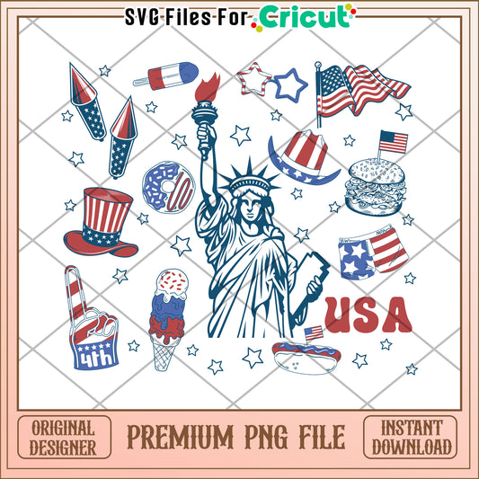 America statue usa vibes png, america statue png, america 1776 png