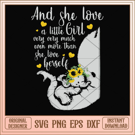 And she loved a little girl svg, a little girl svg, funny svg