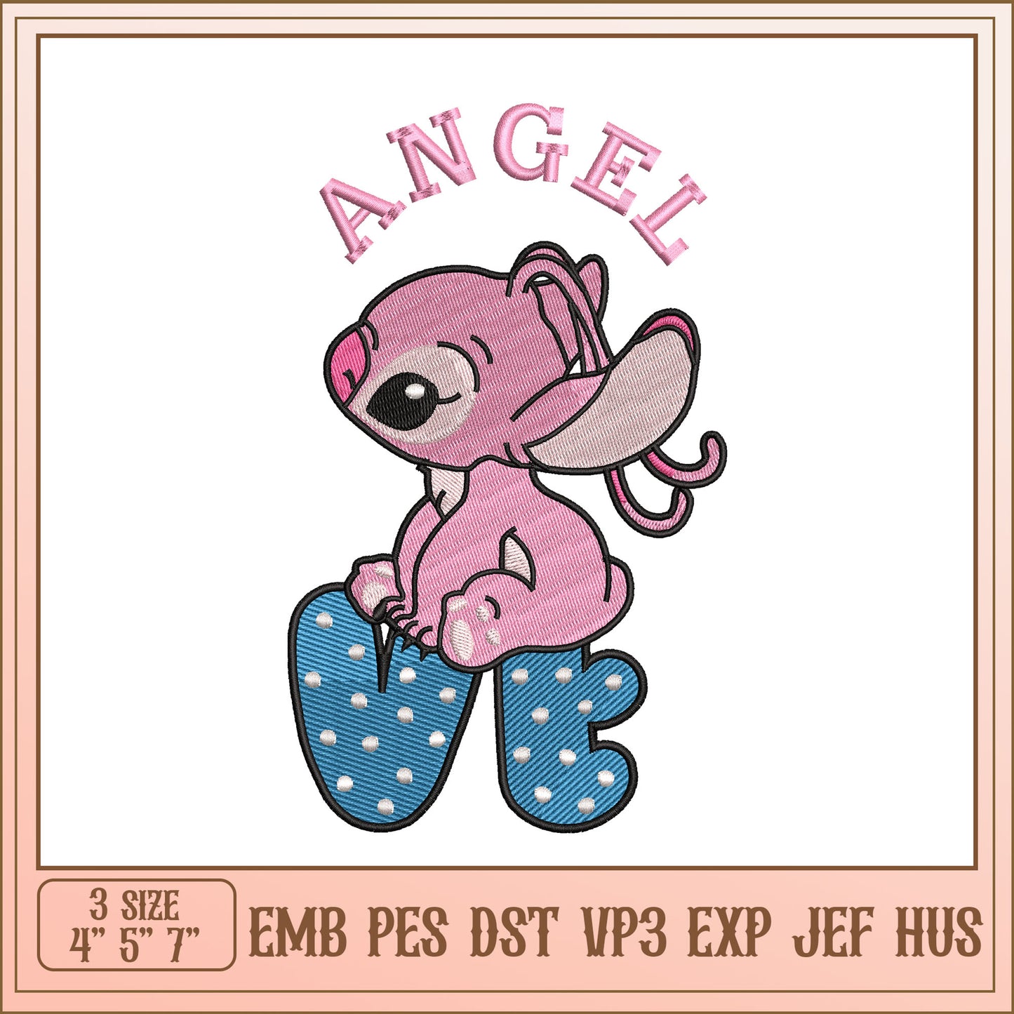 Angel Stitch Embroidery Design