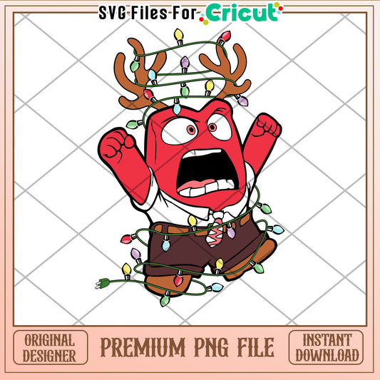 Anger Christmas Lights PNG
