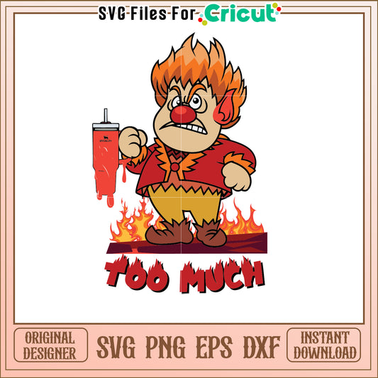 Angry Heat Miser SVG