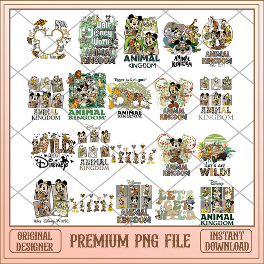 Mickey animal kingdom png bundle