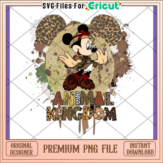 Animal Kingdom Mickey Mouse PNG Design Download