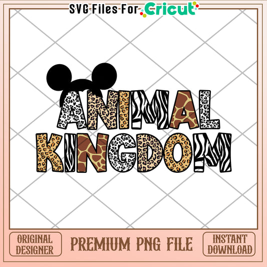 Animal Kingdom PNG Cricut Design