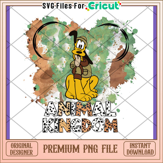 Animal Kingdom PNG Design with Cartoon Character