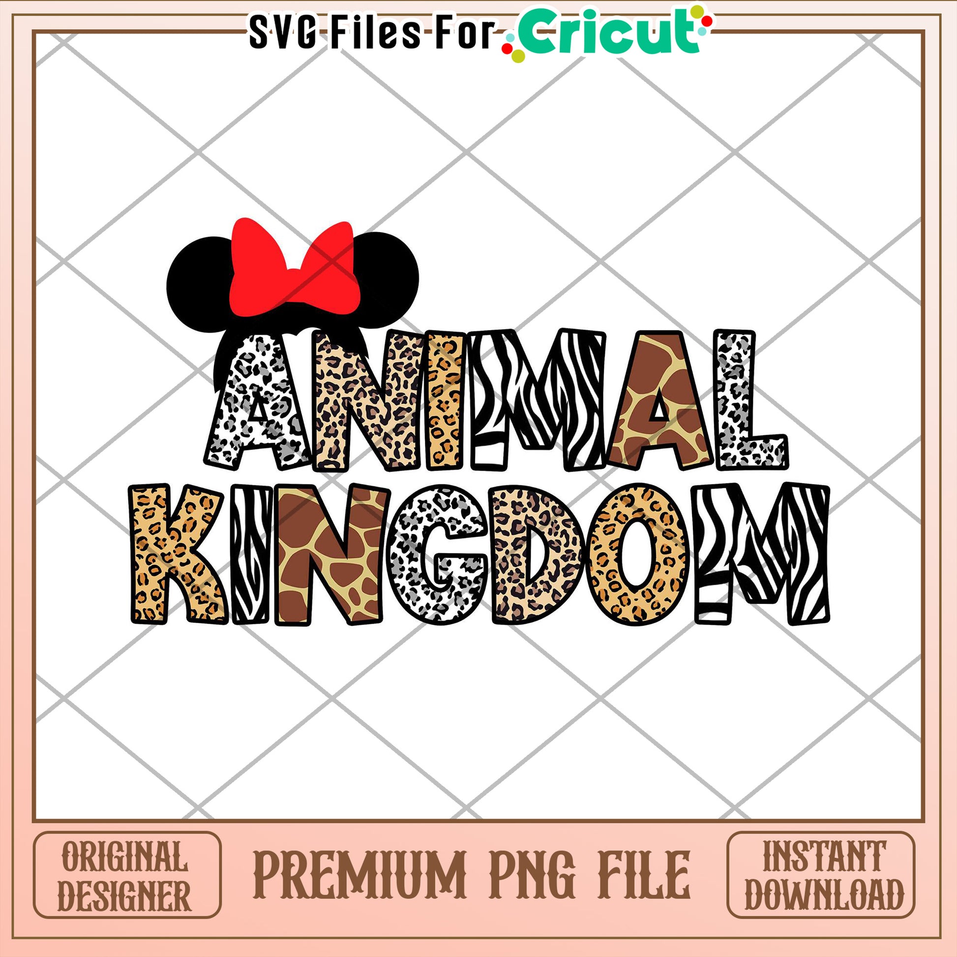 Animal Kingdom PNG Minnie Ears Design