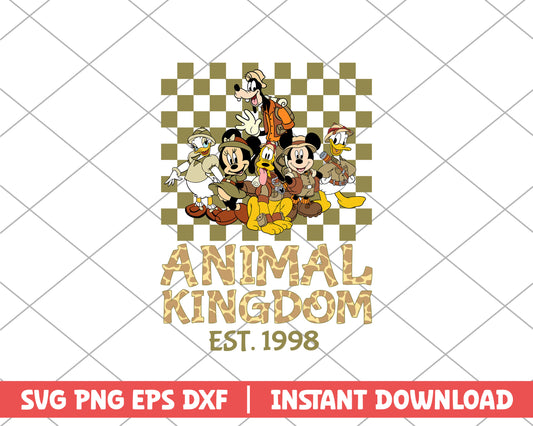 Animal kingdom est 1998 disney svg