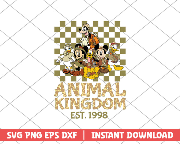 Animal kingdom est 1998 disney svg