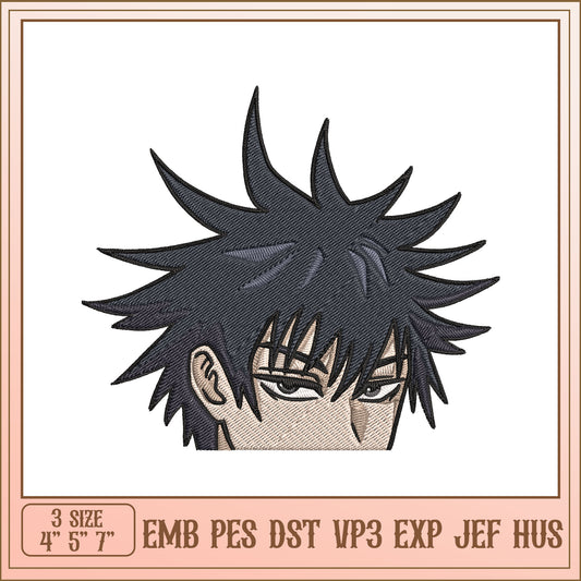 Anime Boy Embroidery Design - 3 Sizes